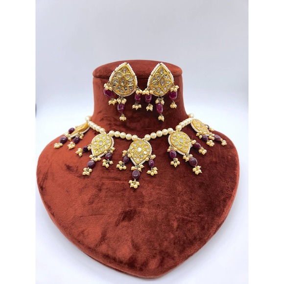 22kt Ruby Diamond Necklace - Picture 1 of 6